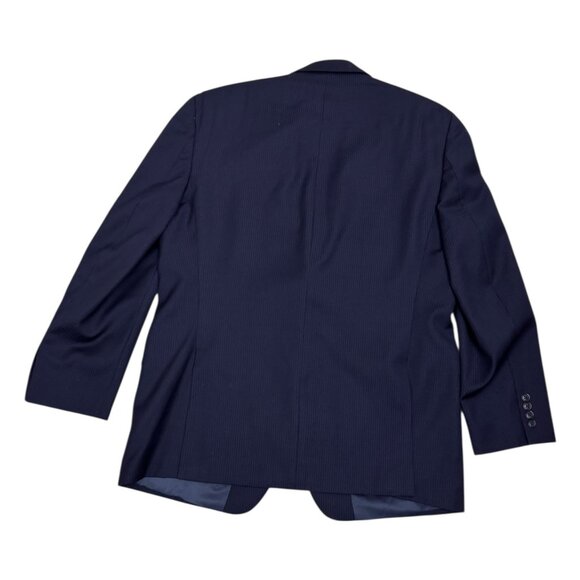 CALVIN KLEIN Pinstripe Luxury Designer Business Formal Blazer & Jacket Suit 36R - Picture 4 of 10